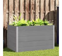 vidaXL Garden Raised Bed WPC 150x100x91cm Grey, Grey