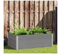vidaXL Garden Raised Bed WPC 150x100x54cm Grey, Grey