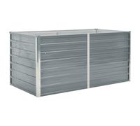 Vidaxl Raised Garden Bed 160X80X77 Cm Galvanised Steel Grey