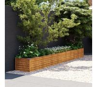 Garden Raised Bed Outdoor Planter Pot Patio Flower Bed Corten Steel vidaXL