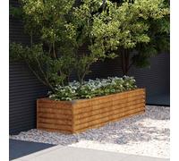 Garden Raised Bed Outdoor Planter Pot Patio Flower Bed Corten Steel vidaXL