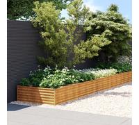 Garden Raised Bed Outdoor Planter Pot Patio Flower Bed Corten Steel vidaXL