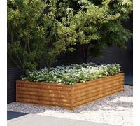 Garden Raised Bed Outdoor Planter Pot Patio Flower Bed Corten Steel vidaXL