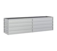 vidaXL Garden Raised Bed 160x40x45 cm Galvanized Steel