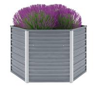 Garden Raised Bed Patio Planter Pot Outdoor Flower Box Galvanised Steel vidaXL