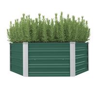 Garden Raised Bed Patio Planter Pot Outdoor Flower Box Galvanised Steel vidaXL