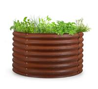 Garden Raised Bed Planter Herbs Flower Galavanised Sheet Steel 100 x 60 cm Rust