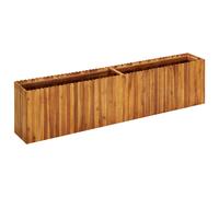 Garden Raised Bed Planter Outdoor Flower Box Herb Solid Acacia Wood vidaXL