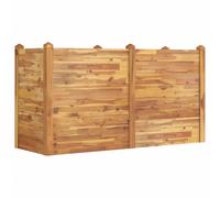 Garden Raised Bed Planter Pot Flower Box Solid Wood Acacia vidaXL