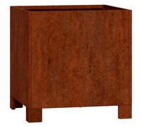 Planter with Legs Rusty Corten Steel 32x30x33 cm Raised Garden Flower Box Large