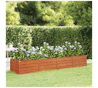 (320 x 80 x 45 cm (L x W x H)) vidaXL Garden Raised Bed Outdoor Pot Plant Stand Planter Rusty Corten Steel