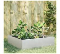 Garden Raised Bed Steel Stainless Steel 100x100x25cm Open Bottom Planter XL