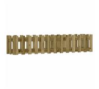 Garden Raised Bed with Fence Design Outdoor Planter Solid Wood Pine vidaXL