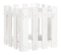 (natural douglas, 40 x 40 x 40 cm) vidaXL Garden Raised Bed with Fence Design Outdoor Planter Solid Wood Pine