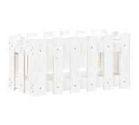 Garden Raised Bed with Fence Design Outdoor Planter Solid Wood Pine vidaXL