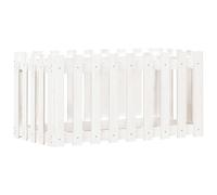 vidaXL Garden Raised Bed with Fence Design 100x50x50 cm, Brown