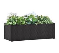 Garden Raised Bed with Self Watering System Anthracite 100 cm Planter vidaXL