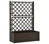 Garden Raised Bed with Trellis & Self Planter Multi Colours 100/43 cm vidaXL