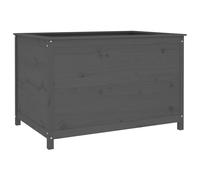 Garden Raised Bed Wooden Planter Pot Flower Grey Solid Wood Pine vidaXL