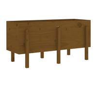 vidaXL Garden Raised Bed White 121x50x57 cm Solid Wood Pine NEW