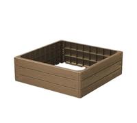 Garden Raised Grow Beds -STRONG- Rectangle Square Hex Vegetable Herb BOX Planter Trough (ECO Naturo, Square 75cm x 75cm)