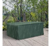 Garden Rattan Furniture Set Cover Sofa Bench Table Rectangular Rain Waterproof Outsunny Dark Green One Size