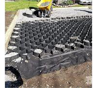 Garden Retaining Wall Grid Ground Grid Gravel Stabilizer 5cm Tall, Permeable Stabilization Grid Pavers Ground Grid for Shed Base, Anti-Slip Pavers 1/2/3/4/5/6 M Wide(1x7m/3.2x23ft)