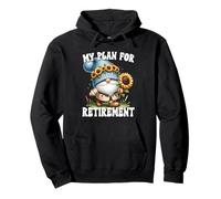 Garden Retirement Gnome With Floral Sunflower Decor For Dad Pullover Hoodie
