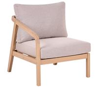 Garden Right-Hand 1-Seat Section RIVELLO Acacia Wood Light Brown