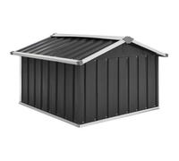 vidaXL Garden Robot Lawnmower Shed Galvanised Steel Anthracite Tool Storage