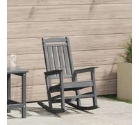 Garden Rocking Chair Light Grey 92 x 70 x 108cm HDPE