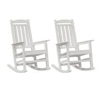 Garden Rocking Chair Plastic Garden Chair Patio Seating Terrace Furniture vidaX