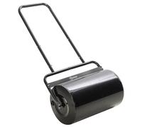 Garden Roller 38L Water/Sand Steel 58x32.5x113cm Black Detachable U-HandleSmooth