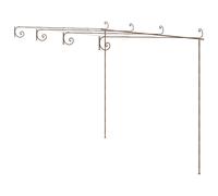 Garden Rose Arch Antique Brown Iron Patio Arch Pergola Multi Sizes vidaXL