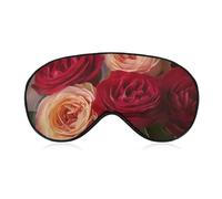 Garden Roses Eye Mask, Side Sleeping Mask Light Blindfold Sleeping Mask Nose Pad and Elastic Band for Children Women and Men