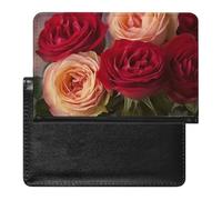 Garden Roses Passport Cover Protector Rfid Blocking Passport Holder Id Card Holder Secure Travel Wallet Organizer for Passport Tickets Credit Cards, style, One Size