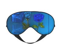 Garden Roses Sleep Mask Night's Sleep Soft Eye Mask Adjustable Strap Works Nap Position Sleeping Aid