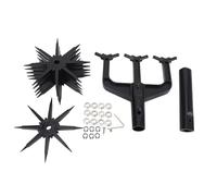 Garden Rotary Cultivator ABS Plastic Hand Soil Scarifier Manual Tiller Gardening Tool