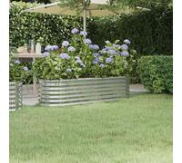 Garden Round Raised Vegetable Planter Outdoor Flower Trough Herb Grow Bed Box