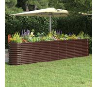 Garden Round Raised Vegetable Planter Outdoor Flower Trough Herb Grow Bed Box
