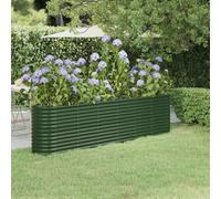 Garden Round Raised Vegetable Planter Outdoor Flower Trough Herb Grow Bed Box