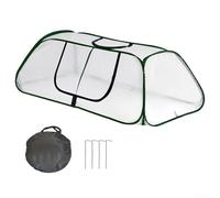 Garden Rows Cover with Roll-Up Zipper Door and PVC Construction for Cold Wind and Pest Protection Outdoors (Green)