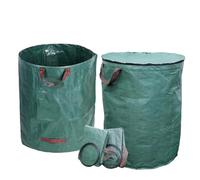 Garden Rubbish Bags Garden Yard Waste Bags Sacks, Reuseable Gardening Lawn Leaf Bag Garden Tote Debris Container Pop up Grass Bin Landscape Pool(With Lid)