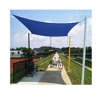Garden Sail Rectangle Sun Shade Sail, Waterproof Sunscreen Awning 2m 3m 4m 5m 6m Summer Garden Patio Outdoor Canopy Swimming Pool Carport Awning Sun-Shelter with Rope, Blue