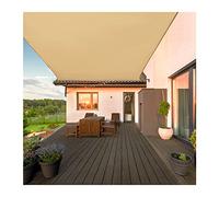 Garden Sail Sun Shade Sail Waterproof Sun-Shelter Rectangle Sunscreen Awning Canopy Sunshade Net Anti UV for Outdoor Garden Summer Patio Swimming Yard Beach Car Park, Sand Color