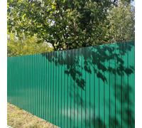 Garden Sanctuary 12 Pcs Corrugated Sheet Dark Green Metal Panels For Roof And Wall, L 115 Cm X W 45 Cm X T 0.27 mm