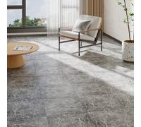 Garden Sanctuary 24 Pcs Marble Effect Self Adhesive Vinyl Floor Tiles Set, Peel And Stick Floor Planks, 5M² Coverage