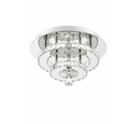 Garden Sanctuary 30W LED Crystal Ceiling Light in Silver Garden Sanctuary Silver