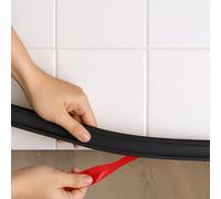 Garden Sanctuary 3M Flexible Self Adhesive Pvc Inner Corner Wall Moulding Trim Tape In Black