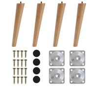 Garden Sanctuary 4Pcs Sloping Wooden Furniture Legs